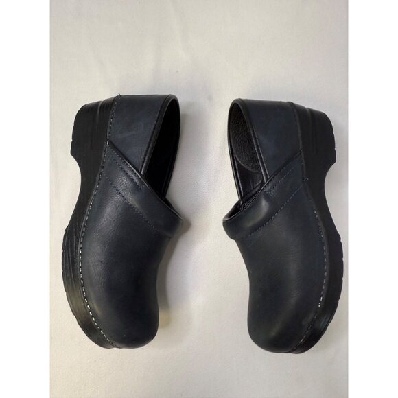 Womens Navy Suede Dankso Clogs - Size 41 - Picture 9 of 9